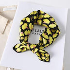 Versatile Square Silk Scarf For Women Fashionable Printed Small Neck Scarfs Office Lady Hair Band Foulard Hand For Female Bandana Shawl Stevvex