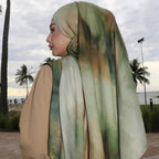 Versatile Watercolor Print Headscarf Hijab Collection (MH166)