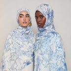 Versatile Watercolor Print Headscarf Soft Breathable Hijab (MH165)