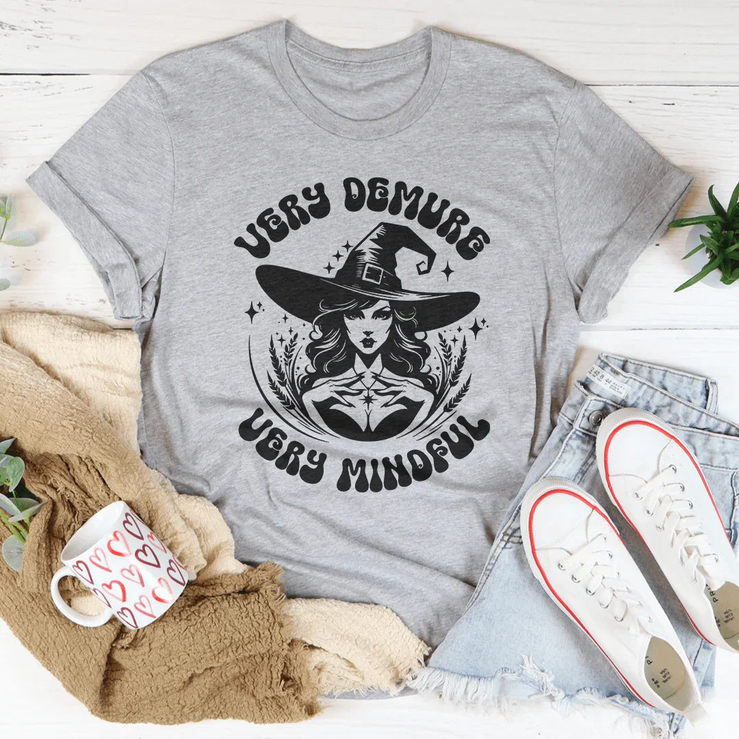 Very Demure Very Mindful Tee Peachy Sunday
