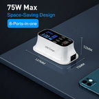8/4-Port LED Display USB Charger Pi-Mart
