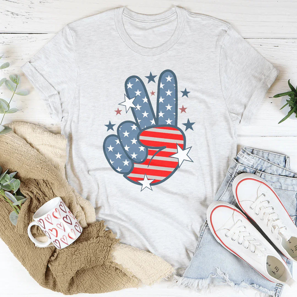 Victory America Tee Peachy Sunday