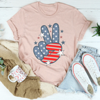 Victory America Tee Peachy Sunday