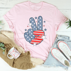 Victory America Tee Peachy Sunday
