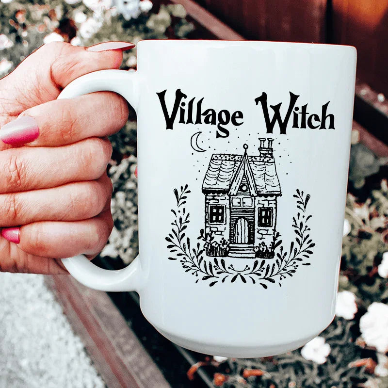 Village Witch Ceramic Mug 15 oz Peachy Sunday