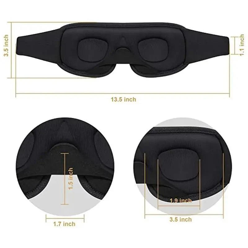 Vintage Blocking Light Sleeping Eye Mask Soft Padded Travel Shade Cover Cool Style Blindfold Eye Cover Sleep Mask Eye Patch For Men Women Stevvex