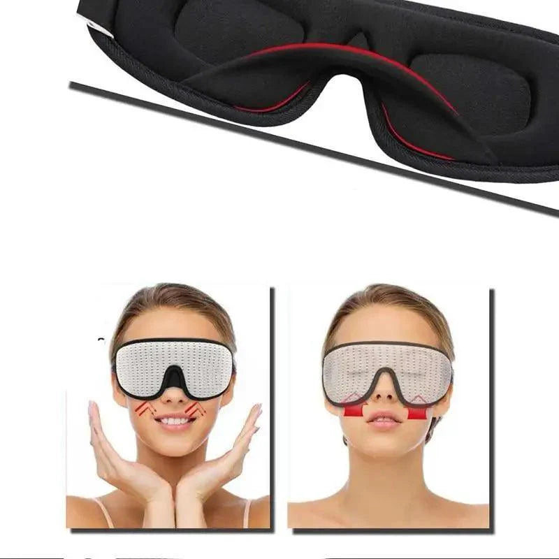 Vintage Blocking Light Sleeping Eye Mask Soft Padded Travel Shade Cover Cool Style Blindfold Eye Cover Sleep Mask Eye Patch For Men Women Stevvex