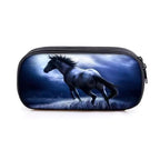 Vintage Cartoon Print Students Pencil Case Classic Theme Makeup Cosmetic Bags Elegant Stationery Pouch Stevvex