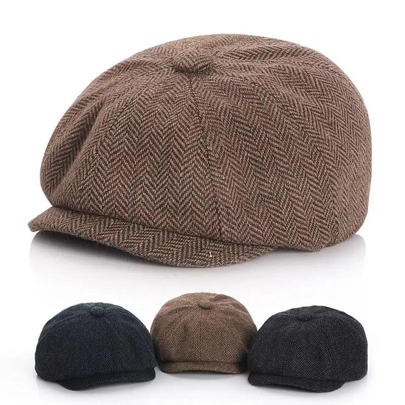 Vintage Children Winter Beret Caps Cute Octagonal Beret Soft Hat Comfortable Retro Style Caps For Children Stevvex