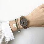 Vintage Leather Simple Women Watches Fashion Quartz Watch Wristwatches Retro Casual Watches Brown Leather Classic Analog Quartz Fashion Simple Ladies Quartz Watches