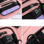 Vintage Lightweight Unisex Fanny Pack 3 Zippers Waist Packs Canvas Adjustable Party Fanny Pack Stevvex