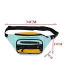 Vintage Lightweight Unisex Fanny Pack 3 Zippers Waist Packs Canvas Adjustable Party Fanny Pack Stevvex