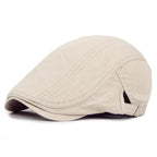 Vintage Men Beret Hats Classic Simple Winter Warm Caps Cotton Comfortable Autumn Beret Flat Hat Quality Durable Retro Men's Hat Unique Berets For Men Retro Cap Stevvex