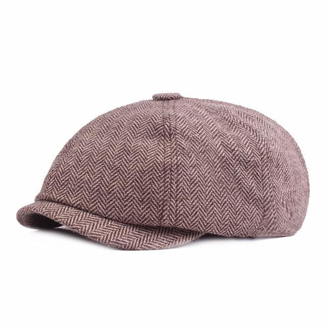 Vintage Men Beret Hats Classic Simple Winter Warm Caps Cotton Comfortable Autumn Beret Flat Hat Quality Durable Retro Men's Hat Unique Berets For Men Retro Cap Stevvex