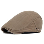 Vintage Men Beret Hats Classic Simple Winter Warm Caps Cotton Comfortable Autumn Beret Flat Hat Quality Durable Retro Men's Hat Unique Berets For Men Retro Cap Stevvex