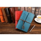 Vintage PU Leather Diary Notebook Journal  Retro Book Traveler Planners Office School Supplies Stevvex