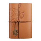 Vintage PU Leather Diary Notebook Journal  Retro Book Traveler Planners Office School Supplies Stevvex