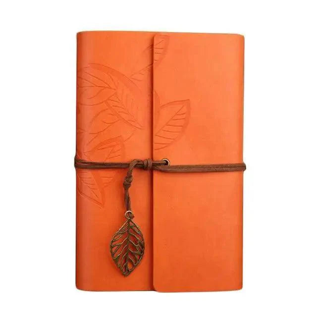 Vintage PU Leather Diary Notebook Journal  Retro Book Traveler Planners Office School Supplies Stevvex