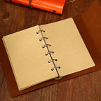 Vintage PU Leather Diary Notebook Journal  Retro Book Traveler Planners Office School Supplies Stevvex