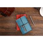 Vintage PU Leather Diary Notebook Journal  Retro Book Traveler Planners Office School Supplies Stevvex