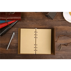 Vintage PU Leather Diary Notebook Journal  Retro Book Traveler Planners Office School Supplies Stevvex