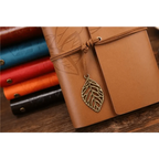 Vintage PU Leather Diary Notebook Journal  Retro Book Traveler Planners Office School Supplies Stevvex