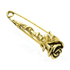 Vintage Rose-flower Safety Pins For Women Men Classic Suits Scarf Trousers Brooches Gifts Jewelry Making Charms Findings Supplies Crafting Safety Pins Stevvex