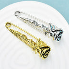 Vintage Rose-flower Safety Pins For Women Men Classic Suits Scarf Trousers Brooches Gifts Jewelry Making Charms Findings Supplies Crafting Safety Pins Stevvex
