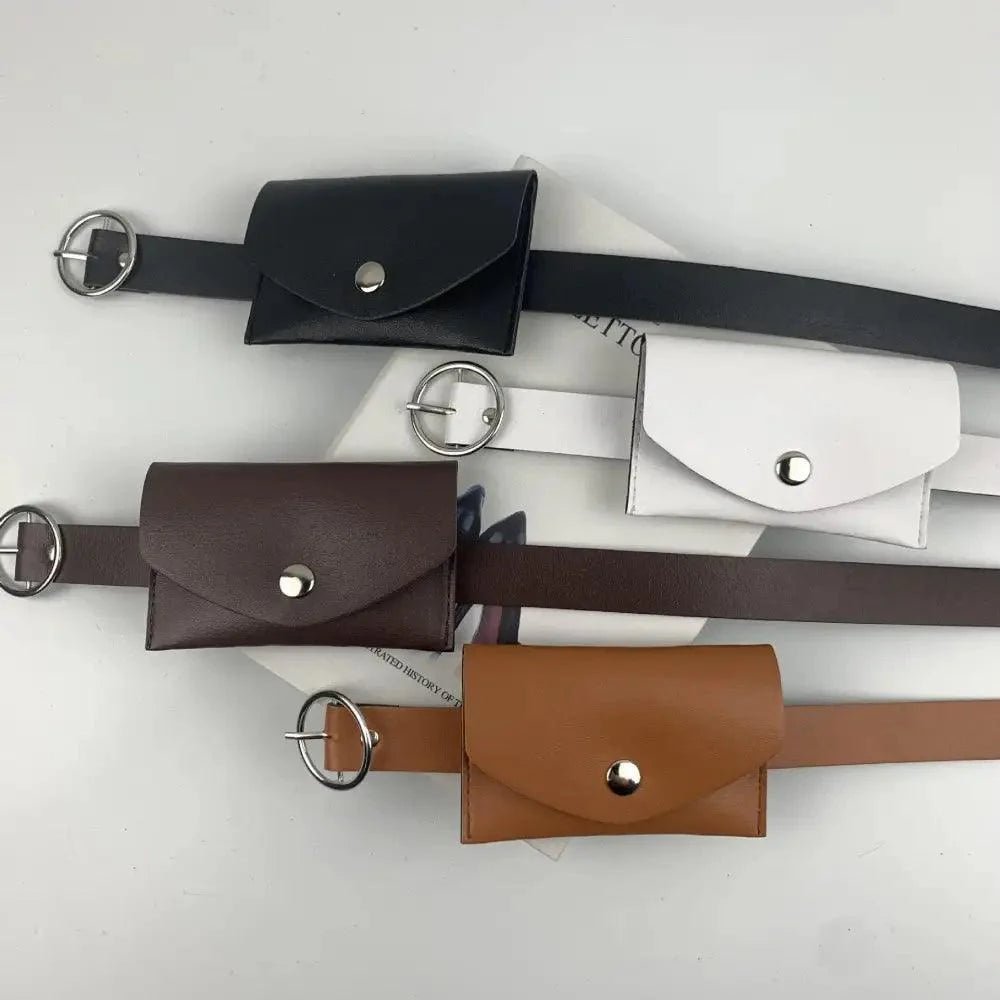 Vintage Simple PU Leather Fashion Belt Elegant Design Buckle Belt For Jeans Ladies Charming Dress Waist Belt Stevvex