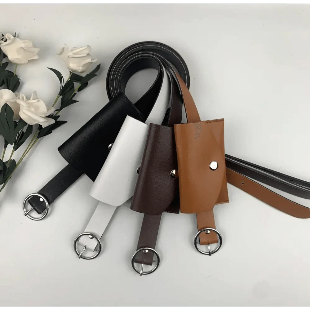 Vintage Simple PU Leather Fashion Belt Elegant Design Buckle Belt For Jeans Ladies Charming Dress Waist Belt Stevvex