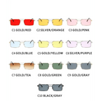Vintage Square Women Sunglasses Luxury Design Metal UV400 Sun Glasses Modern Charming Everyday Eyewear Stevvex