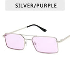 Vintage Square Women Sunglasses Luxury Design Metal UV400 Sun Glasses Modern Charming Everyday Eyewear Stevvex