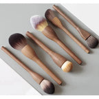 Vintage Style 1Pcs European Wood Handle Makeup Brush High Quality Loose Powder Brush Foundation Brush Super Soft Theatre Makeup Stevvex