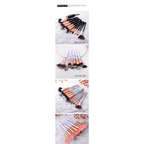 Vintage Style 5/10/15Pcs Makeup Brushes Set Powder Eye Shadow Foundation Blush Blending Make Up Brush Beauty Cosmetic Kit Tools