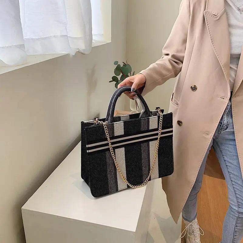 Vintage Style Canvas Handbags Casual Ladies Bags With Large Capacity Shoulder Bags Fashionable Crossbody Bags for Women Stevvex