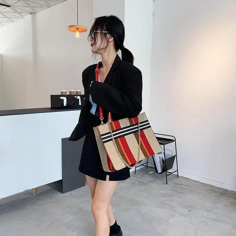 Vintage Style Canvas Handbags Casual Ladies Bags With Large Capacity Shoulder Bags Fashionable Crossbody Bags for Women Stevvex