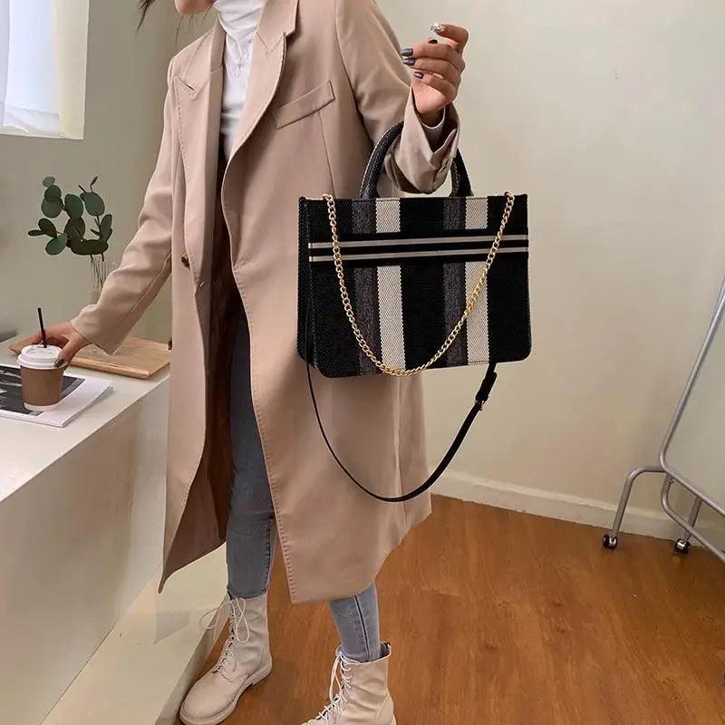 Vintage Style Canvas Handbags Casual Ladies Bags With Large Capacity Shoulder Bags Fashionable Crossbody Bags for Women Stevvex
