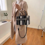 Vintage Style Canvas Handbags Casual Ladies Bags With Large Capacity Shoulder Bags Fashionable Crossbody Bags for Women Stevvex