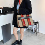 Vintage Style Canvas Handbags Casual Ladies Bags With Large Capacity Shoulder Bags Fashionable Crossbody Bags for Women Stevvex