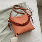 Vintage Style Fashionable Women's bucket bag Stone Pattern Shoulder Bag For Ladies Diagonal Female Bag Stevvex