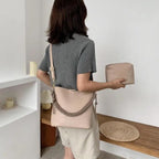 Vintage Style Fashionable Women's bucket bag Stone Pattern Shoulder Bag For Ladies Diagonal Female Bag Stevvex