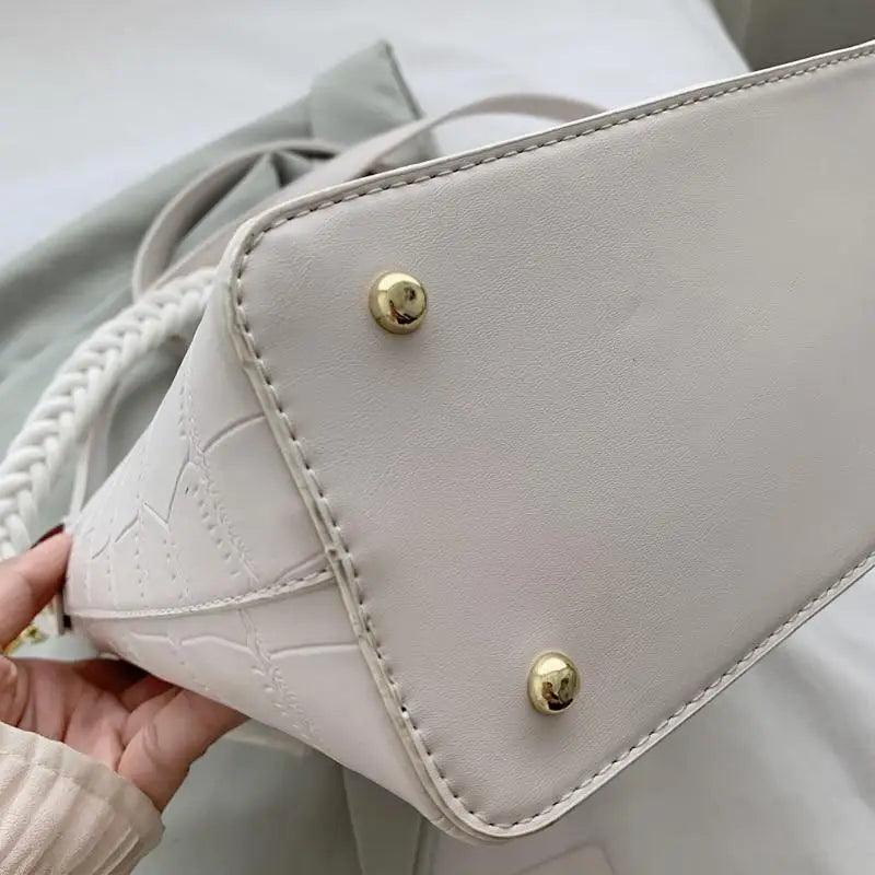 Vintage Style Fashionable Women's bucket bag Stone Pattern Shoulder Bag For Ladies Diagonal Female Bag Stevvex