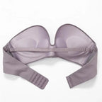 Vintage Style Front Closure Sexy Push Up Bra Women Invisible Bras Underwear Lingerie for Female Brassiere Strapless Seamless Bralette ABC Cup