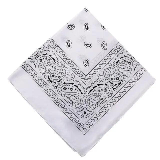 Vintage Style Print Bandana Hair Bands for Girls Women Headband Square Scarf Face Mask Cross Turban Bandanas Headwear Stevvex