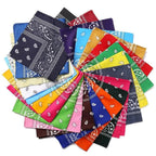 Vintage Style Print Bandana Hair Bands for Girls Women Headband Square Scarf Face Mask Cross Turban Bandanas Headwear Stevvex