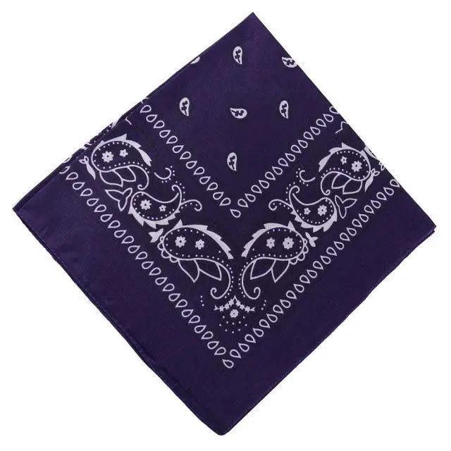 Vintage Style Print Bandana Hair Bands for Girls Women Headband Square Scarf Face Mask Cross Turban Bandanas Headwear Stevvex