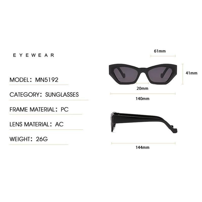 Vintage Style Retro Style Women Sunglasses New Irregular Glasses For Women  Eyewear For Women Sunglasses Women Men Vintage Square Glasses Stevvex