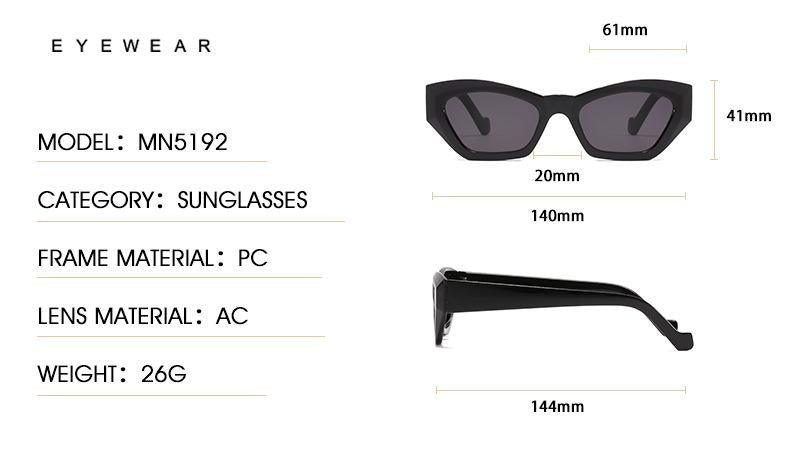 Vintage Style Retro Style Women Sunglasses New Irregular Glasses For Women  Eyewear For Women Sunglasses Women Men Vintage Square Glasses Stevvex