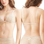 Vintage Style Women's Thin Bra Without Chest Pad Fashionable Sexy Lace Bra Back Buckle Tube Top Women's  Underwear Summer Clothes Stevvex
