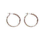 MAC147 Vintage Style Zircon Inlaid Hoop Earrings Elegant - SJB-DIAMOND ELITES